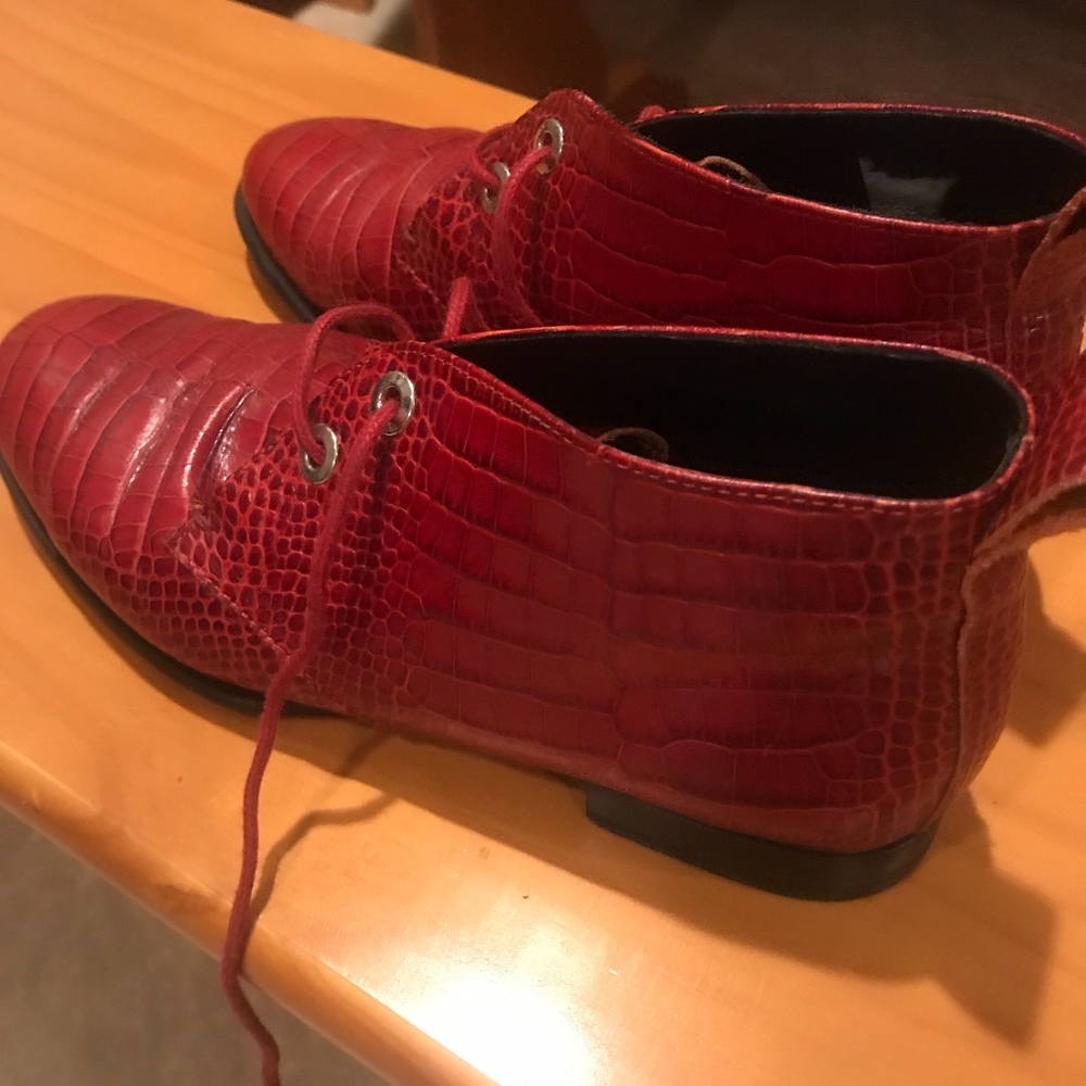 Red Gator rag & bone Lace-Up Shoes